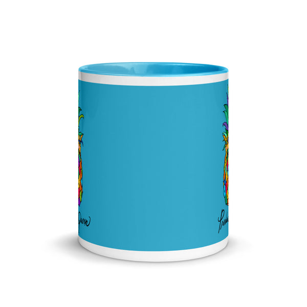 Wrap Queen Mug – Turquoise and Tequila